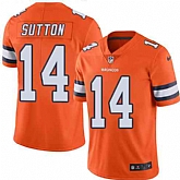 Nike Men & Women & Youth Broncos 14 Courtland Sutton Orange Color Rush Limited Jersey,baseball caps,new era cap wholesale,wholesale hats